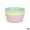 Pikkukuva 1 / 2: Kulhosetti Dem Monivärinen 4 Kappaletta Muovinen 12 x 12 x 5 cm (4 Kappaletta) (24 osaa)