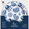 Miniatyrbillede 2 af 4: Spisestel Santa Clara Noia 18 Dele Porcelæn Cirkulær (2 enheder)