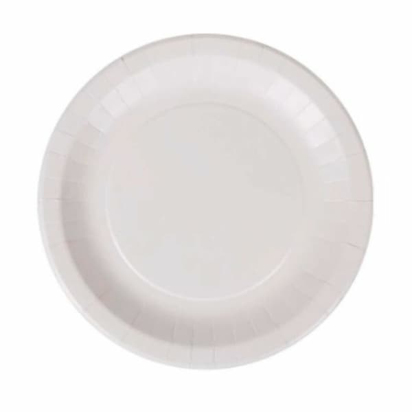 plade Algon Engangsanvendelse Hvid Pap 28 cm (15 enheder)
