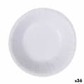 Miniatyrbillede 1 af 2: plade Algon Engangsanvendelse Hvid Pap 450 ml (36 Enheder)