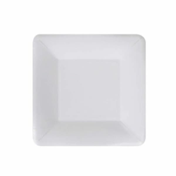 plade Algon Engangsanvendelse Hvid Pap 18 cm (10 enheder)