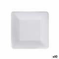 Miniatyrbillede 1 af 2: plade Algon Engangsanvendelse Hvid Pap 18 cm (10 enheder)