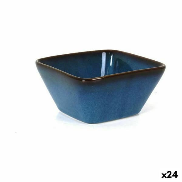 Snacksskål La Mediterránea Pica-pica Blå Fyrkantig 10,5 x 5,3 cm (24 antal)