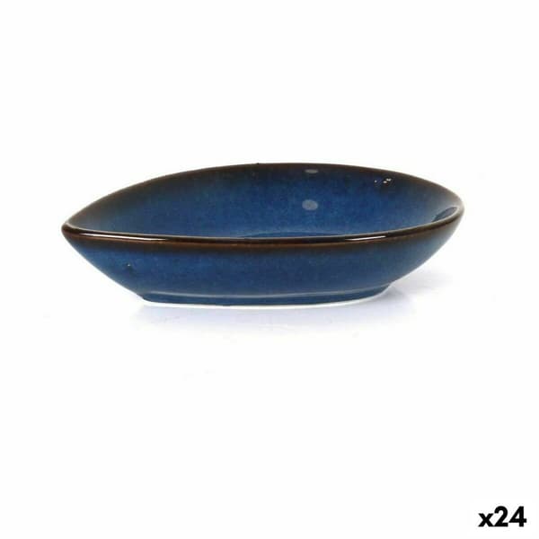 Snackskål La Mediterránea Pica-pica Blå 14,4 x 10,5 x 3,1 cm (24 enheder)