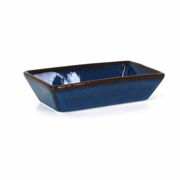 Snackskål La Mediterránea Pica-pica Blå Rektangulær 13,8 x 7,2 x 3,2 cm (24 enheder)