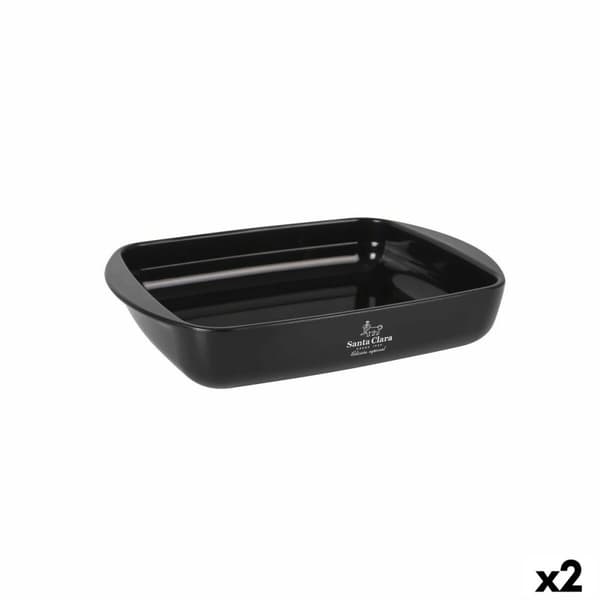 Ugnsform Santa Clara Silikon Borosilikatglas Rektangulär 28 x 19,5 x 5 cm (2 antal)