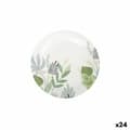 Miniatyrbillede 1 af 2: plade Algon Engangsanvendelse Pap Floral 12 Dele 18 cm (24 enheder)