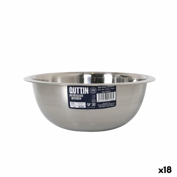 Blandeskål Quttin 2,5 L Metal 24,2 x 9,6 cm (18 enheder)