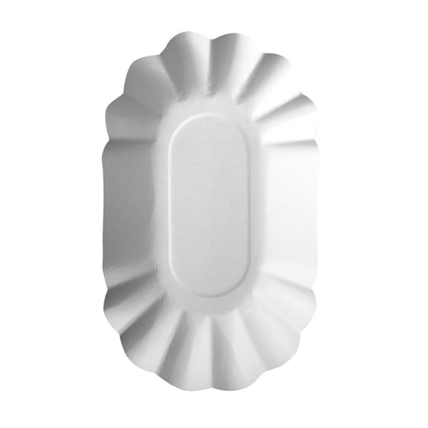 Tallrik PURE 90x160x30mm vit 250/fp