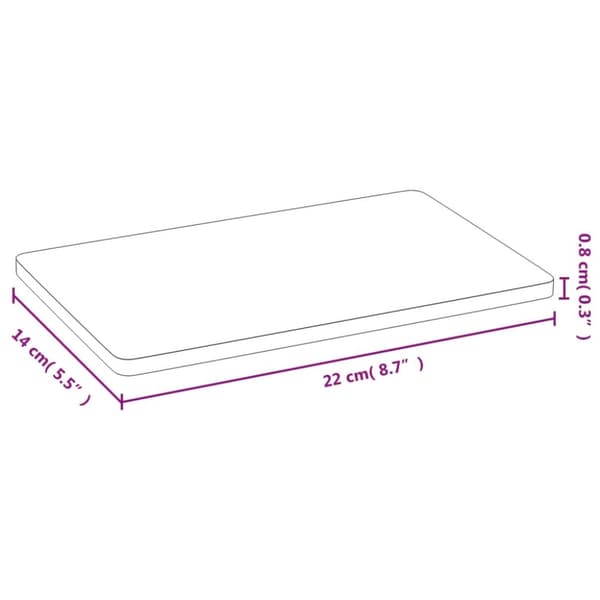 vidaXL morgenmadstallerkener 6 stk. 22x14x0,8 cm bambus -  Tallerkener