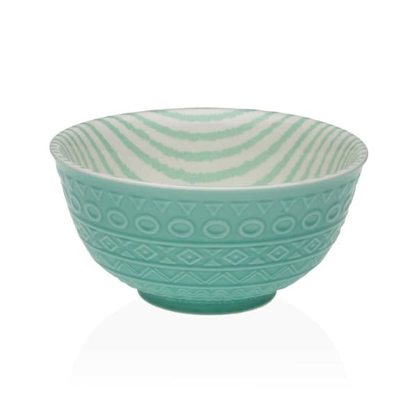 Snacksskål Versa Turkos Keramik Porslin 16 x 7,7 x 16 cm
