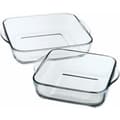 Miniatyrbild 3 av 4: Set med Ugnsfasta Formar Pasabahce 1690037 Transparent Glas 1 L (2 Delar)