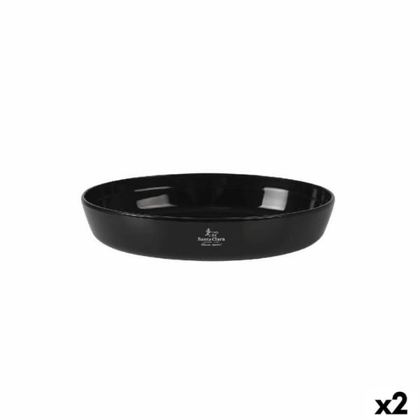 Ovn Fad Santa Clara Silikone Borosilikatglas Oval 30 x 21 x 6,5 cm (2 enheder)