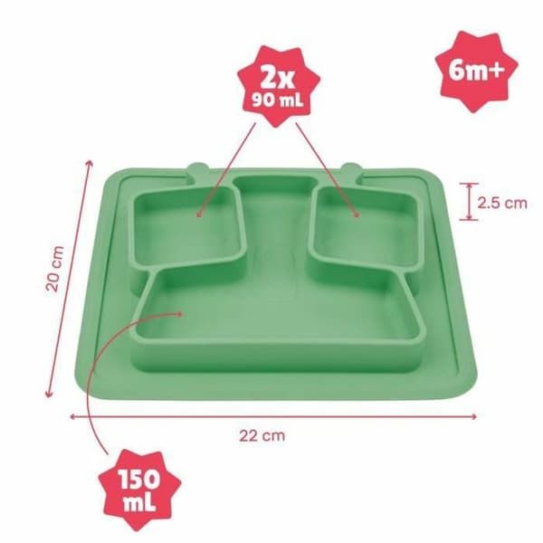Lautanen Badabulle B005215 Silikoni Lasten