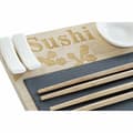 Miniatyrbild 2 av 3: Sushiset DKD Home Decor PC-186227 Vit Svart Naturell Bambu Skiffer Modern Orientalisk 28,5 x 18,5 x 2,6 cm (9 Delar) (28,5 x 18,