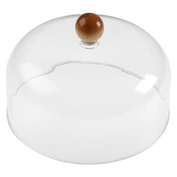 Bricka med lock Versa Transparent Bambu polystyren