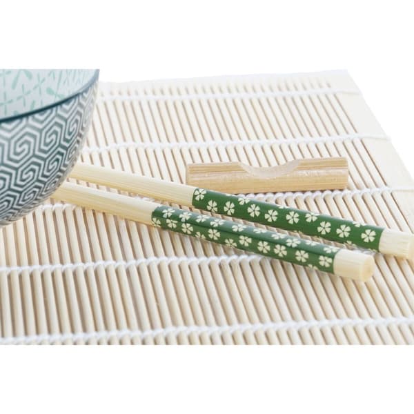 Sushiset DKD Home Decor 14,5 x 14,5 x 31 cm Grön Stengods Orientalisk (16 Delar)