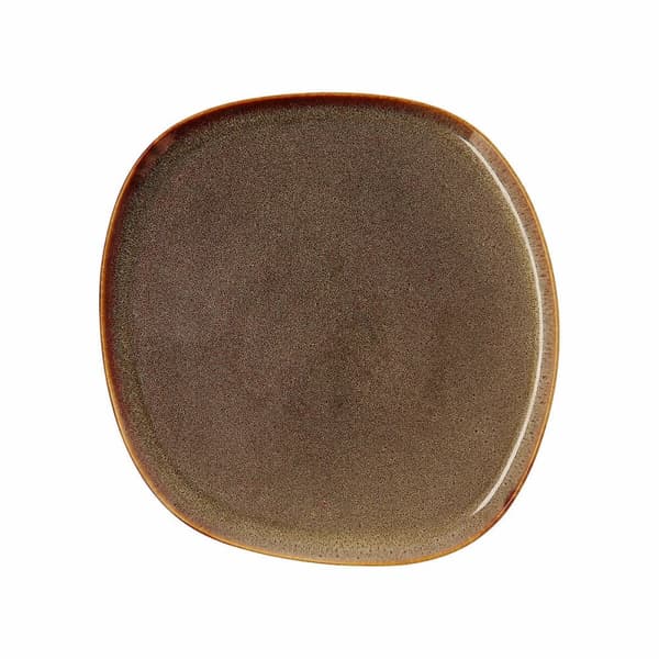 Platt skål Bidasoa Ikonic Brun Keramik 26,5 x 25,7 x 1,5 cm (4 antal) (Pack 4x)