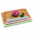 Miniatyrbild 4 av 4: Ostbricka DKD Home Decor Bambu Rostfritt stål 33,5 x 24 x 2 cm (3 antal)