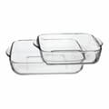 Miniatyrbild 2 av 4: Set med Ugnsfasta Formar Pasabahce 1690037 Transparent Glas 1 L (2 Delar)