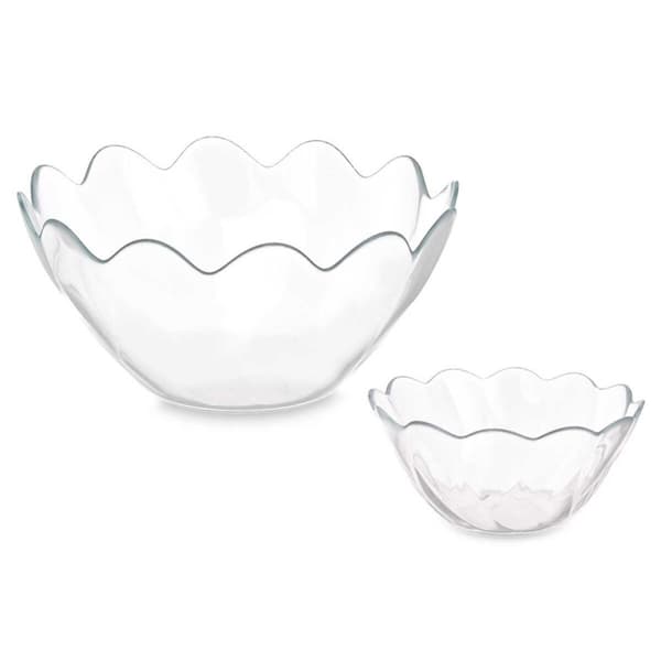Skålset Pasabahce Hasir Transparent Glas (2 antal)