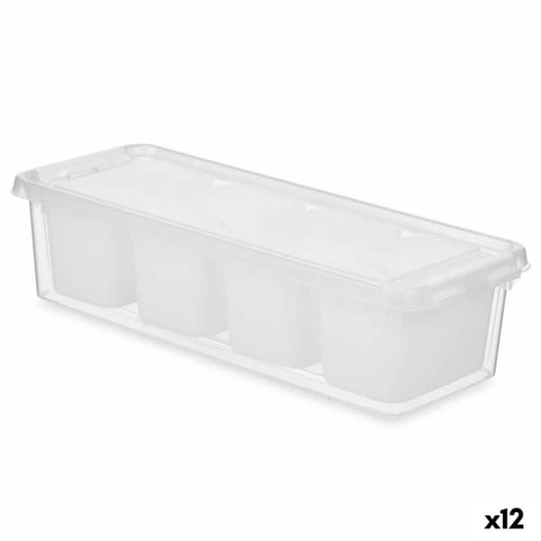 Kylskåpsarrangör Kinvara 02 1066 Vit Transparent 37,5 x 9 x 14,3 cm