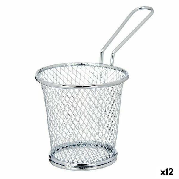 Korg för servering av apertiffer Kinvara W8088S Silvrig Metall 15,5 x 12 x 8 cm (12 antal)
