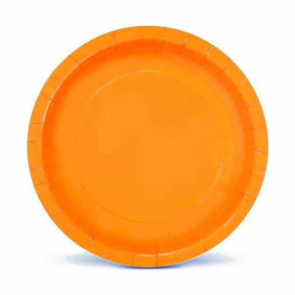 Tallriksset Algon Engångsanvändning 20 cm Papp Gul 10 Delar (36 antal)