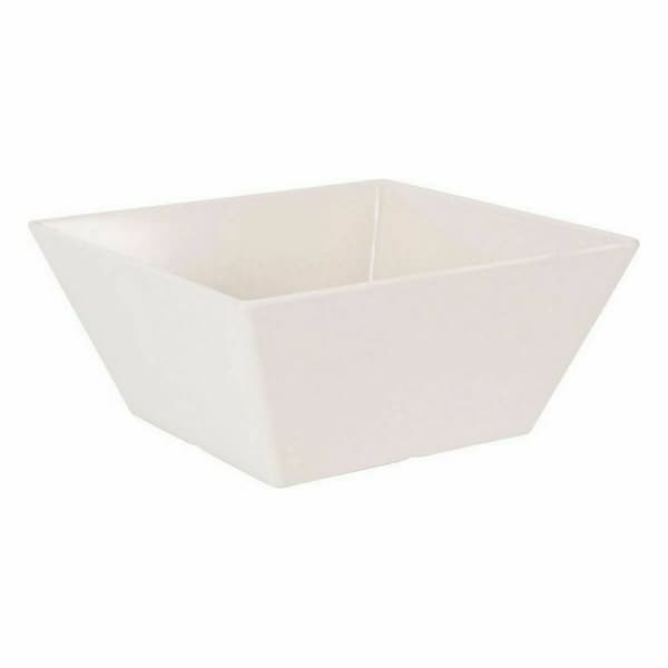 Snacksskål La Mediterránea Melamin Vit Glans 18 x 18 x 8 cm (24 antal)