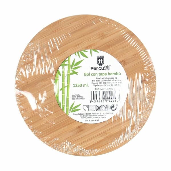 Skål Percutti Melamin Brun Grön 18,9 x 18,9 x 8,5 cm Bambu (4 antal)