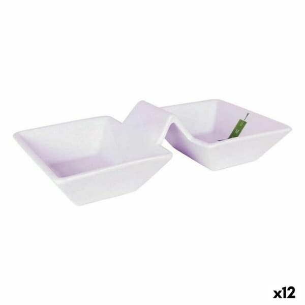 Skål La Mediterránea Yummy Vit 24,3 x 12,5 x 6 cm (12 antal) (24,3 x 12,5 x 6 cm)