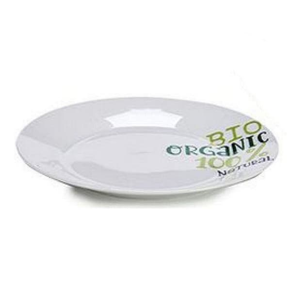 Desserttallerken Porcelæn 19 x 2 x 19 cm Ø 19 cm