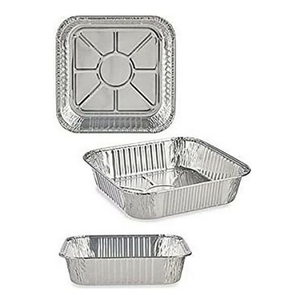 Bakkesæt Kinvara 23241 Sølvfarvet Aluminium 20,5 x 6,5 x 20,5 cm