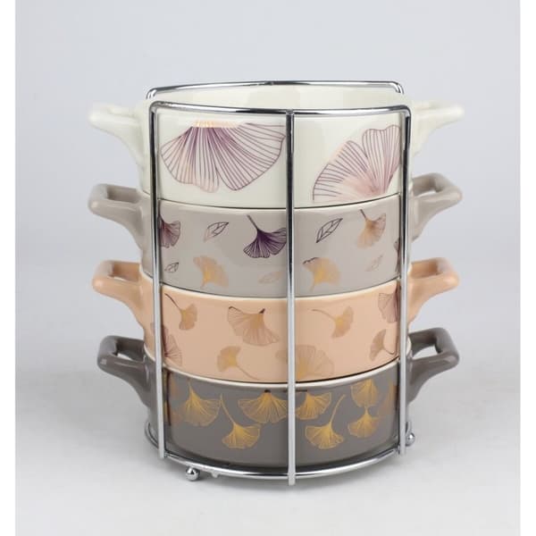 Skål DKD Home Decor 16,8 x 12,5 x 4,3 cm Gylden Metal Moderne