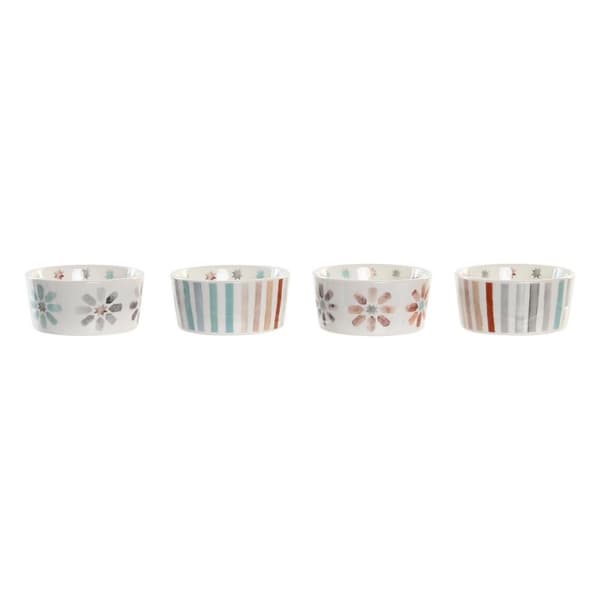 Snack bakke DKD Home Decor 19,7 x 19,7 x 1 cm Multifarvet Stentøj