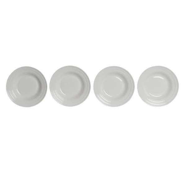 Dyb tallerken DKD Home Decor Hvid Porcelæn 20 x 20 x 3 cm