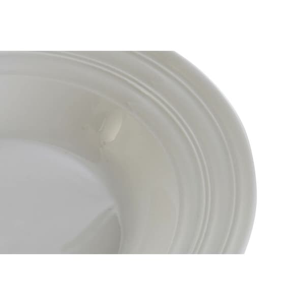 Dyb tallerken DKD Home Decor Hvid Porcelæn 20 x 20 x 3 cm