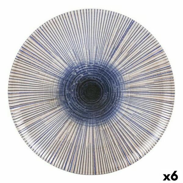 Flad Plade La Mediterránea Irys Porcelæn (6 enheder) (Ø 26 cm)