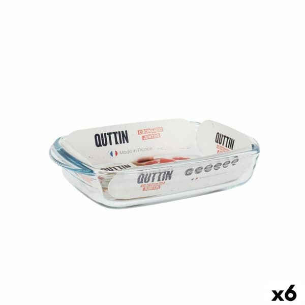 Ovn Fad Quttin Glas Rektangulær 950 ml 22,8 x 14,9 x 4,5 cm (6 enheder)