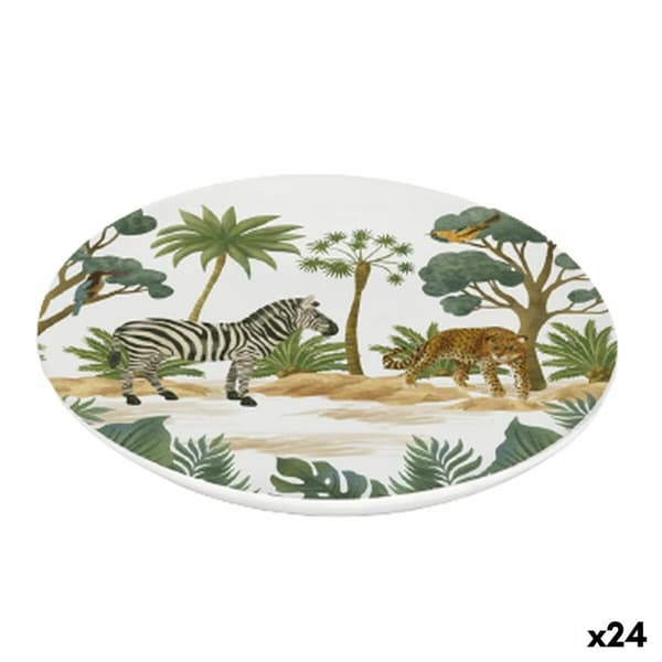 Desserttallerken La Mediterránea Sauvage Melamin 20 x 20 x 1,5 cm (24 enheder)
