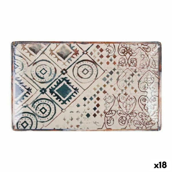 Køkkenspringvand La Mediterránea Grecia Porcelæn Rektangulær 25,3 x 15 x 1,8 cm (18 enheder)