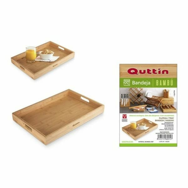 Bakke Quttin 62326 Bambus 40 x 27 x 4,6 cm (6 enheder)