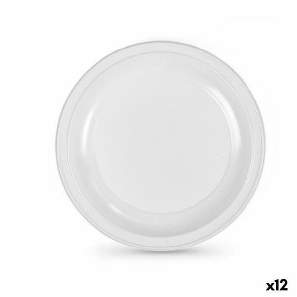 Sæt af genanvendelige tallekener Algon Hvid Plastik 28 x 28 x 2 cm (24 enheder)