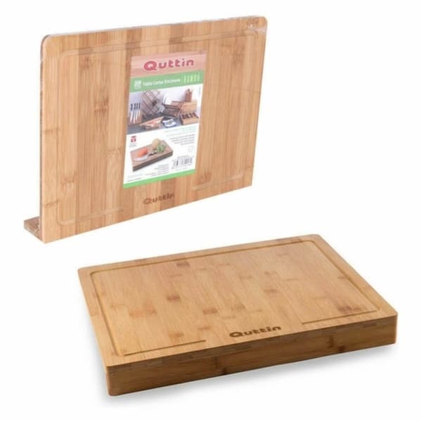Bordpladeskærebræt i Bambus Quttin 88909 (35 x 25 x 1,2 cm) Bambus (8 enheder)
