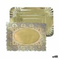 Miniatyrbillede 1 af 3: Snack bakke Algon Gylden Rektangulær 23 x 29,5 x 1 cm (48 enheder)