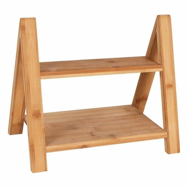 Serveringsbakke Viejo Valle Dobbelt højde Bambus 33 x 19,5 x 18 cm (2 enheder)