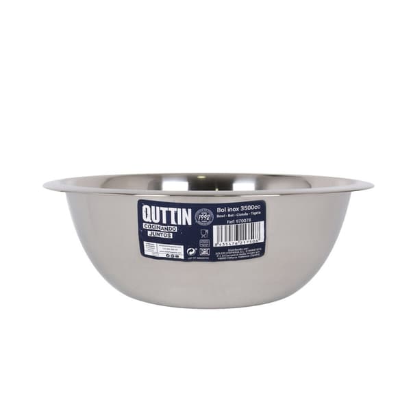 Skål Quttin Quttin Rustfrit stål 3,5 L Ø 28,4 x 9,7 cm Blandemaskine (12 enheder)