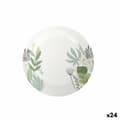 Miniatyrbillede 1 af 2: plade Algon Engangsanvendelse Pap Floral 8 Dele 23 cm (24 enheder)