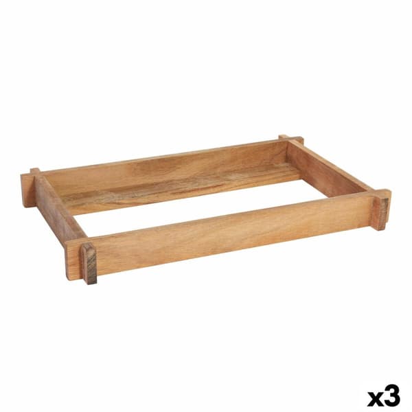 Serveringsbakke Viejo Valle Akacie 32,5 x 17,5 x 4 cm (3 enheder)