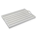 Miniatyrbillede 1 af 2: Bakke Versa Grå Træ MDF 30 x 5 x 45 cm Striber